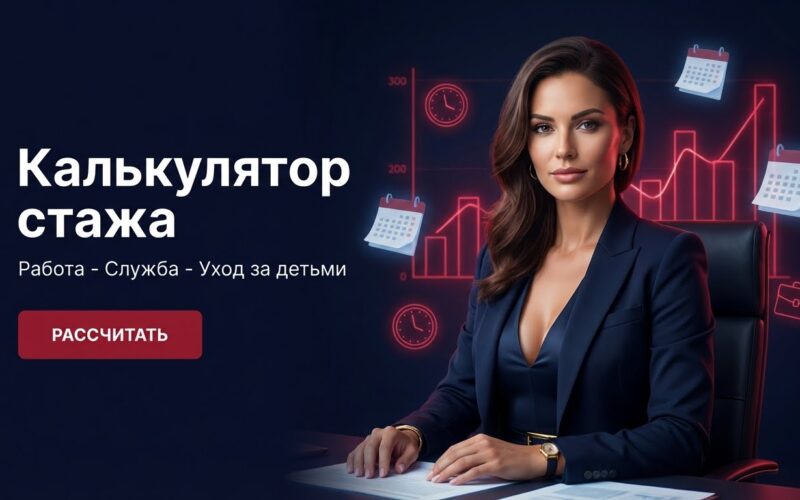 калькулятор стажа